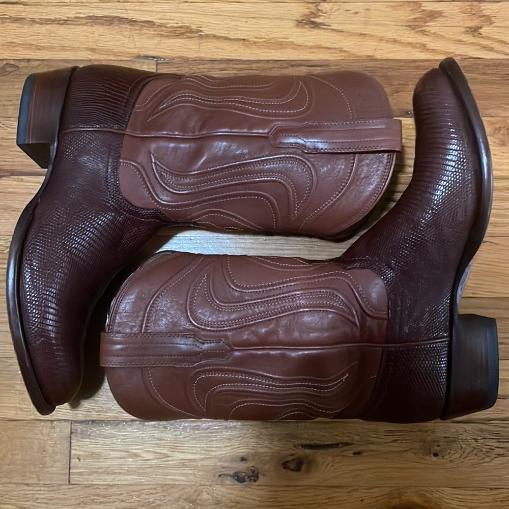 Tecovas Nolan lizard cowboy boots